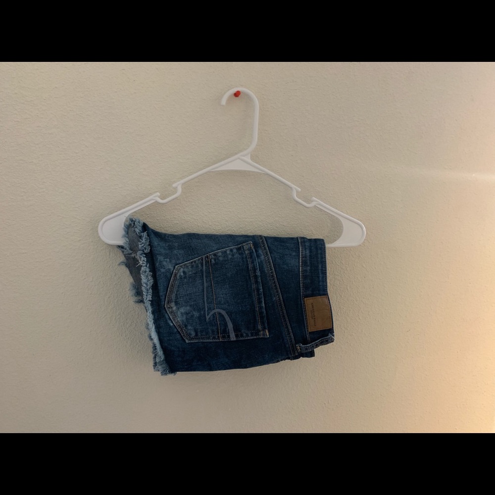 medium wash shorts